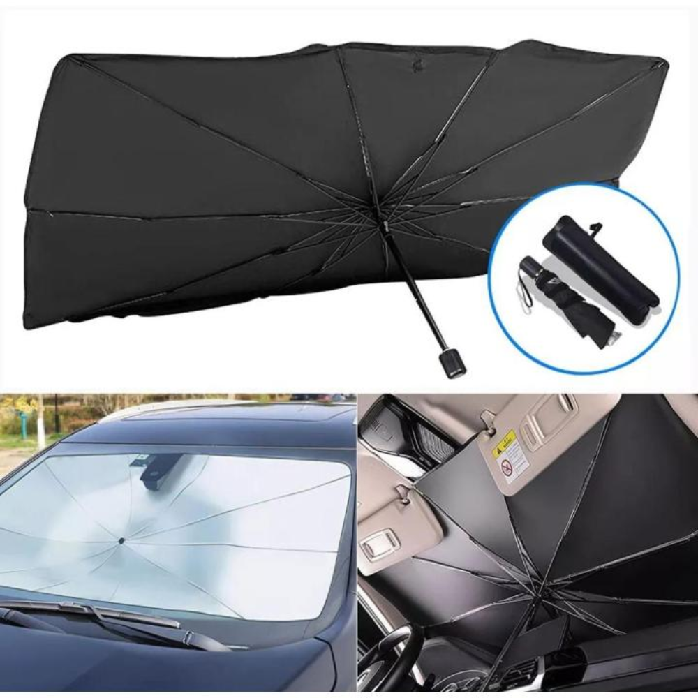 Car Windshield Sun Shade Umbrella || مظلة واقية لزجاج السيارة الأمامي
