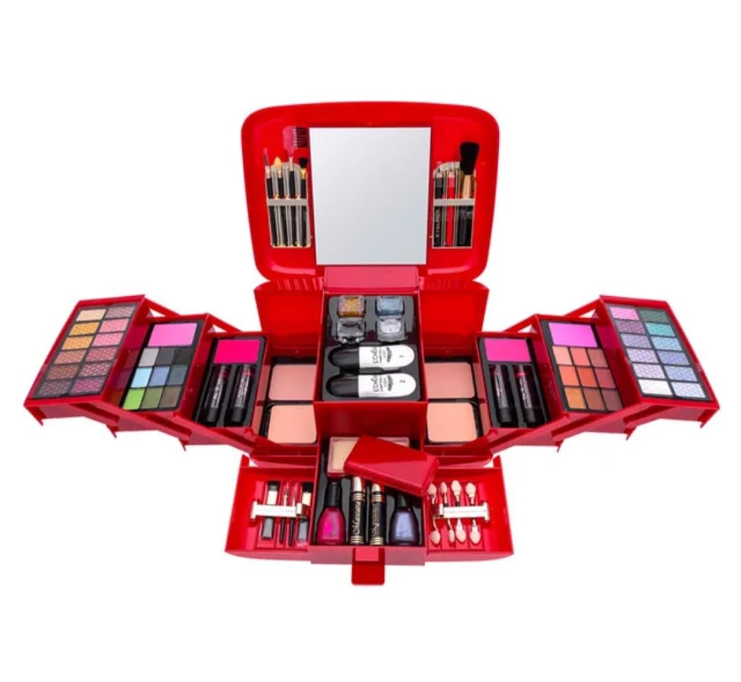 Girls Makeup Kit with Box || طقم مكياج للبنات مع علبة – طقم مكياج كامل للبنات والأطفال
