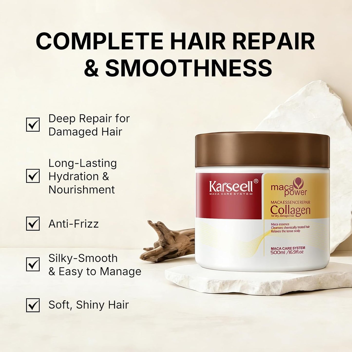 Karseell Collagen Hair Mask || علاج الشعر بالكولاجين من كارسيل – 500 مل
