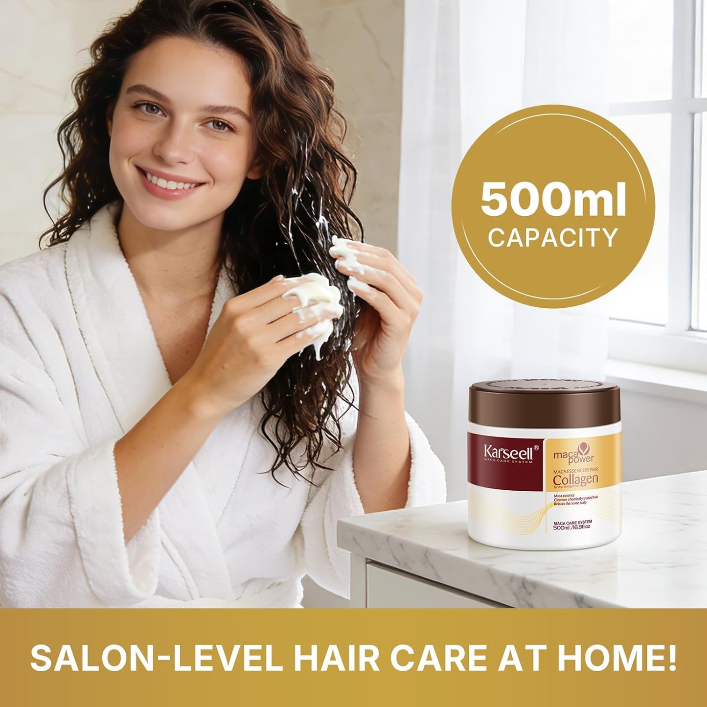 Karseell Collagen Hair Mask || علاج الشعر بالكولاجين من كارسيل – 500 مل