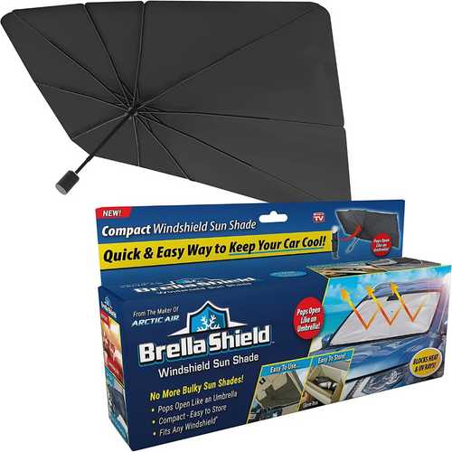 Car Windshield Sun Shade Umbrella || مظلة واقية لزجاج السيارة الأمامي