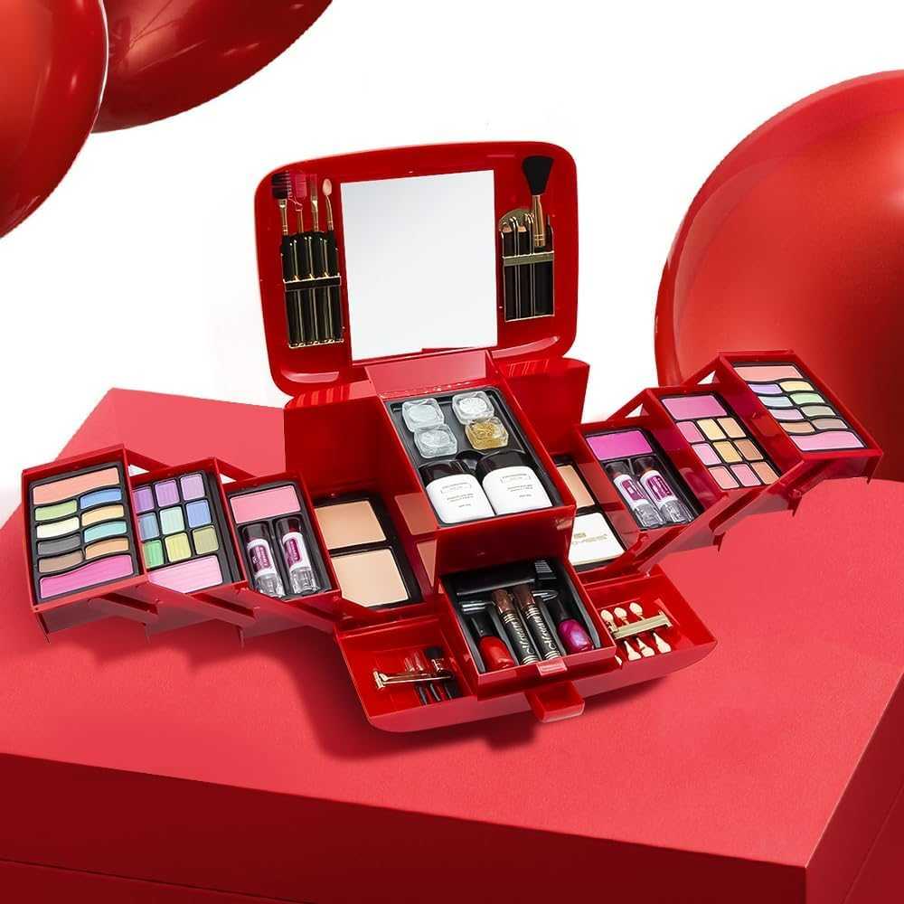 Girls Makeup Kit with Box || طقم مكياج للبنات مع علبة – طقم مكياج كامل للبنات والأطفال